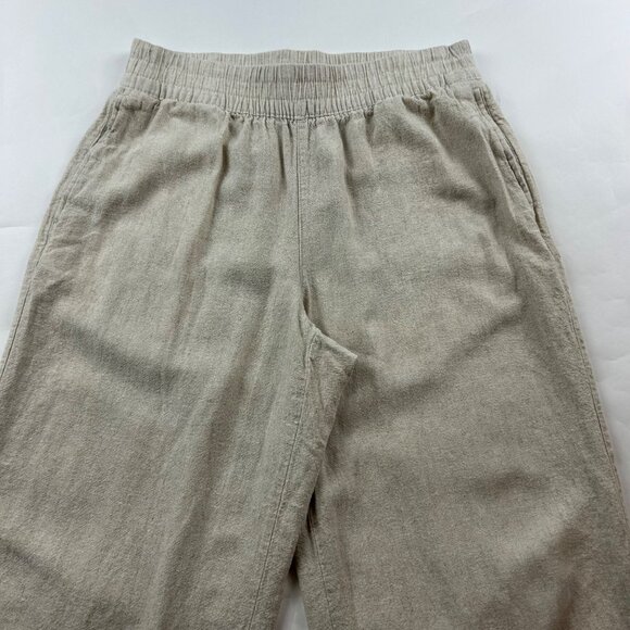 Old Navy Flax Linen Blend High Rise Wide Leg Pant S - Picture 2 of 7